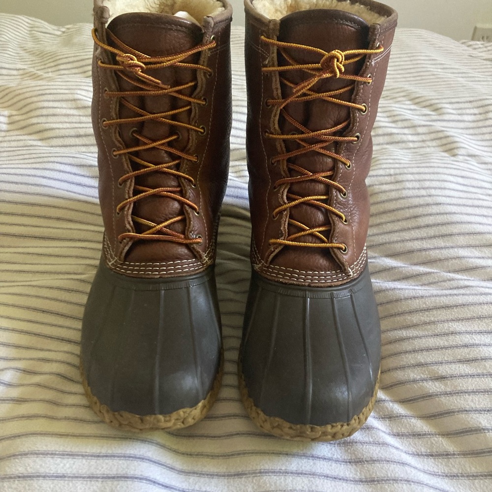 Shearling lined Bean Boots 13M